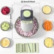 Овощерезка слайсер Vegetable Cutter 9 в 1 с корзиной-дуршлагом · ручной для нарезки овощей и фруктов - изображение 2