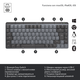 Клавіатура бездротова механічна Logitech MX Mechanical Mini Minimalist Graphite (920-010780) - зображення 3