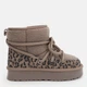 Женские угги низкие с мехом Allshoes 188072 39 25 см Коричневые (ROZ6501054385) - изображение 1
