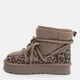 Женские угги низкие с мехом Allshoes 188072 39 25 см Коричневые (ROZ6501054385) - изображение 3