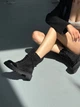 Жіночі черевики демісезонні ShoesBand Чорні натуральна замша з лаковим носком 36 (23,5 см) (S55141-3д) - зображення 4