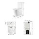 Унітаз безободковий підлоговий Qtap Virgo Ultra Quiet з сидінням Soft-close White (QT18226092AW) - зображення 6