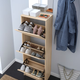 Тумба для обуви BISSA 49x28x135 cm IKEA 105.302.21 дуб - изображение 2