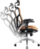 Fotel biurowy ergonomiczny Diablo Chairs V-Basic Black-Orange (5904405577233) - obraz 4