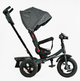 Велосипед триколісний Best Trike із батьківською ручкою муз панеллю надувні колеса Чорний (6088 F–980-66) - зображення 2