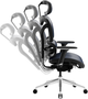 Fotel biurowy ergonomiczny Diablo Chairs V-Commander  Black-Blue (5904405577202) - obraz 5