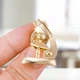 Значок (пин) BROCHE брошь бижутерия Медицина Микроскоп золотистый BRGV114682 - изображение 2