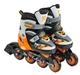 Роликові ковзани дитячі розсувні Best Roller 61720-S розмір 30-33 PU колеса зі світлом переставні Помаранчеві - изображение 1