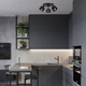 Потолочная люстра с 3 плафонами в стиле лофт "Loft Trio Light" (52-X187F2-3 BK (300)) - изображение 4