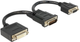 Adapter Delock DMS-59 male - DVI 24+5 female + VGA female 20 cm (4043619655557) - obraz 1