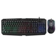 Комплект проволочной клавиатуры и мыши UKC 9541 с RGB подсветкой USB Black - изображение 2