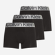 Zestaw majtek męskich typu bokserki bawełnianych Calvin Klein Underwear 000NB3130A-7V1 S 3 szt Czarny (8719855387229) - obraz 1