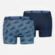 Zestaw majtek męskich typu bokserki 2 szt Puma Men Aop Boxer 2P 93505403 XL Ciemnogranatowy (8720245045049) - obraz 2