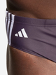 Kąpielówki męskie slipy adidas 3Stripes Trunk IU1877 54 Fioletowe (4067887326810) - obraz 5