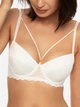 Biustonosz damski z fiszbinami Push-up Esotiq 41415-00X 70F Biały (5903972257838) - obraz 1