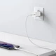 Мережевий зарядний пристрій Комплект Baseus Super Si Quick Charger 1C QC3.0+PD3.0 25W Type-C 3A + кабель Baseus Type-C to Type-C 3A 1м Білий - изображение 2