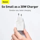 Мережевий зарядний пристрій Baseus 30W Super Si Quick Charger 1C PD3.0 30W Type-C 3A Білий - зображення 9