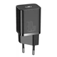Мережевий зарядний пристрій Baseus 30W Super Si Quick Charger 1C PD3.0 30W Type-C 3A Чорний - зображення 1