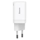 Мережевий зарядний пристрій Baseus 30W Super Si Pro Quick Charger QC3.0+PD3.0 30W USB+Type-C 3A Білий - зображення 5