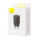 Мережевий зарядний пристрій Baseus 30W Super Si Pro Quick Charger QC3.0+PD3.0 30W USB+Type-C 3A Чорний - зображення 13