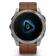 GPS смарт-часы GARMIN fenix 8 51mm, AMOLED, Sapphire, Bare Ti, Blk/Chsnt Lthr - изображение 3