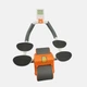 Тренажер для пресса и спины Healthy Wheel с цифровым экраном, ролик колесо с упорами для локтей Оранжевый с серым DL-431-Orange/Grey - изображение 2