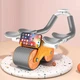 Тренажер для пресса и спины Healthy Wheel с цифровым экраном, ролик колесо с упорами для локтей Оранжевый с серым DL-431-Orange/Grey - изображение 3