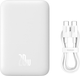 Powerbank Baseus Magnetic Mini Air MagSafe 6000 mAh 20 W White (PPCXM06A) - obraz 9