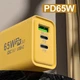 Мережевий зарядний пристрій AR-PD05 QC 3.0 65W PD 1xUSB + 2хType-C - зображення 2