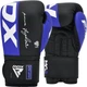 Боксерские перчатки RDX REX F4 BLUE/BLACK-12 унций (капа в комплекте) (BGR-F4U-12OZ) - изображение 2