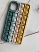 Силіконовий чохол Поп іт Антистрес Поп-Іт Pop It для iPhone 11 Pro Max (6,5) Попіт Зелено-жовтий - зображення 1