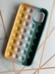 Силіконовий чохол Поп іт Антистрес Поп-Іт Pop It для iPhone 11 (6,1) Попіт Зелено-жовтий - зображення 2