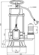 Насос фекальний Pumpman 50WFD11-10-1.1G(A) Hmax 15 м Qmax 17 м³ 1100В т алюміній (CV033201) - зображення 5