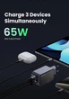 Мережевий зарядний пристрій Ugreen Nexode S GaN X553 65W QC4.0+ PD3.0 сірий (35042) - зображення 9