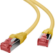 Патч-корд Helos S/FTP Cat 6 30 m Yellow (4005938180172) - зображення 1