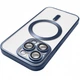 Чохол TPU Metallic Full Camera with Magsafe для Apple iPhone 13 Pro Max (Matte Dark Blue) - зображення 2