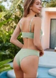Женский эластичный комплект белья в рубчике Comfort Summer (1627-42) Оливковый M FINETOO (42-44) - изображение 2