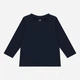 Футболка-лонгслів бавовняна трикотажна для хлопчика H&M 0503569-001 134-140 см (8-10 years) темно-синій - зображення 1