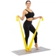 Лента эластичная для фитнеса и йоги LiveUp Fitness 8415-XS нагрузка 5LB Yellow - изображение 8