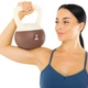 Гіря м'яка для фітнесу Bloom Soft Kettlebell 7012-4 вага 4кг White-Brown - зображення 9