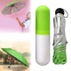 Мини - зонт капсула карманный Capsule Umbrella Зеленый - изображение 3
