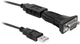 Adapter Delock USB 2.0 Type-A - USB 2.0 Type-A/RS-232 0.8 m Black (4043619662814) - obraz 1