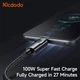 Кабель швидкого заряджання USB-A to Type-C з дисплеєм Mcdodo CA-6520 1,2 м - зображення 5