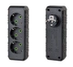 Розетка трійник із заземленням Voltronic F-101 Black, 3 розетки, 2500W, 10A, 110-250V - зображення 1