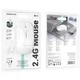 Мышь USB беспроводная Borofone BG14 Planet, с Bluetooth и USB-ресивером 2.4G, 1000 DPI White - изображение 1