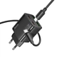 Сетевое зарядное устройство Hoco N56 Fundador PD30W four-port (2USB-A/2C) + кабель Type-C to Type-C Black - изображение 4