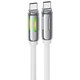 Дата кабель Hoco U136 Prize Type-C to Type-C 60W (1.2m) White - изображение 1