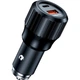 Автозарядка Choetech 2xUSB 63W (USB-C+USB-A) PD45W+QC3.0 18W Black (TC0010-BK) - зображення 1