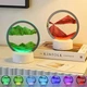Настільний LED світильник - нічник Пісочний Годинник 3D Moving Sands Capes від USB - зображення 2