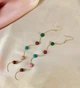 Длинные серьги бижутерия Бусины на цепочке jewelry Многоцветные - изображение 4